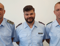 Die neue Spitze des GVPA: Stabsfeldwebel Kai Wartemann (v.l.), Oberleutnant Sebastian Habicht und Oberstabsgefreiter Denny Böhme. Foto: DBwV