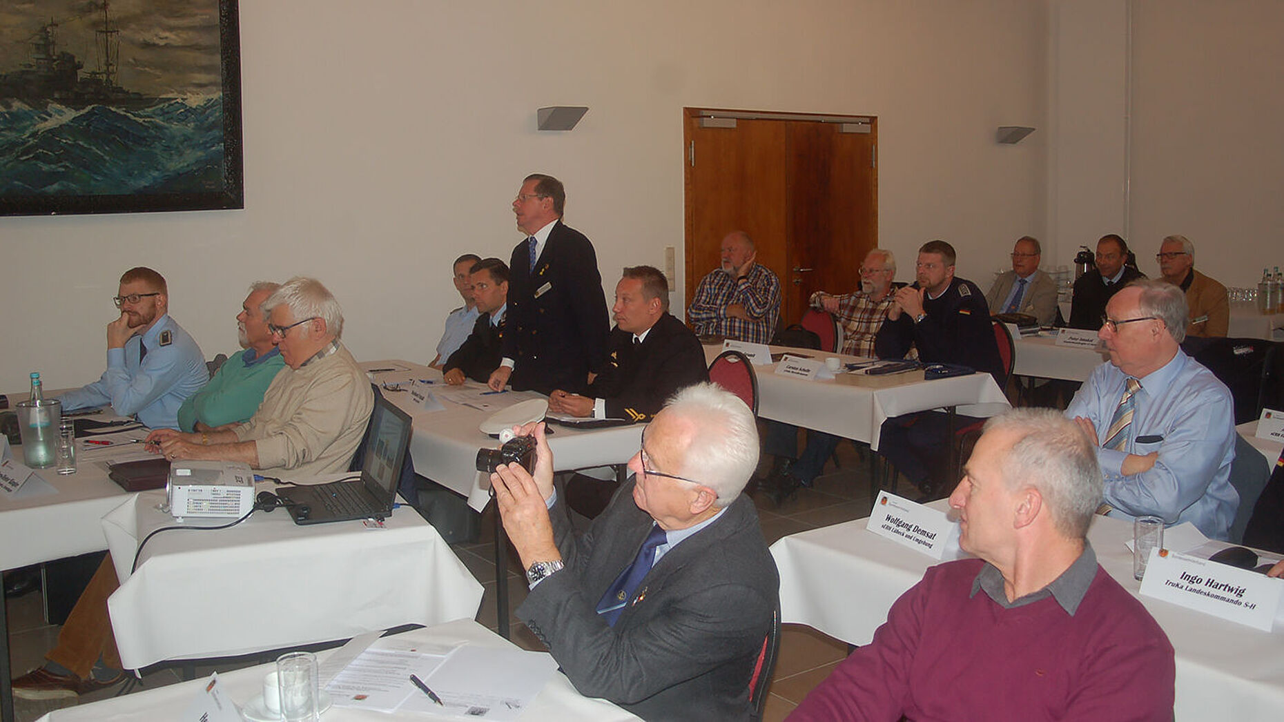 Das Treffen fand in der Messe der Marineunteroffizierschule statt. Foto: DBwV/LV Nord
