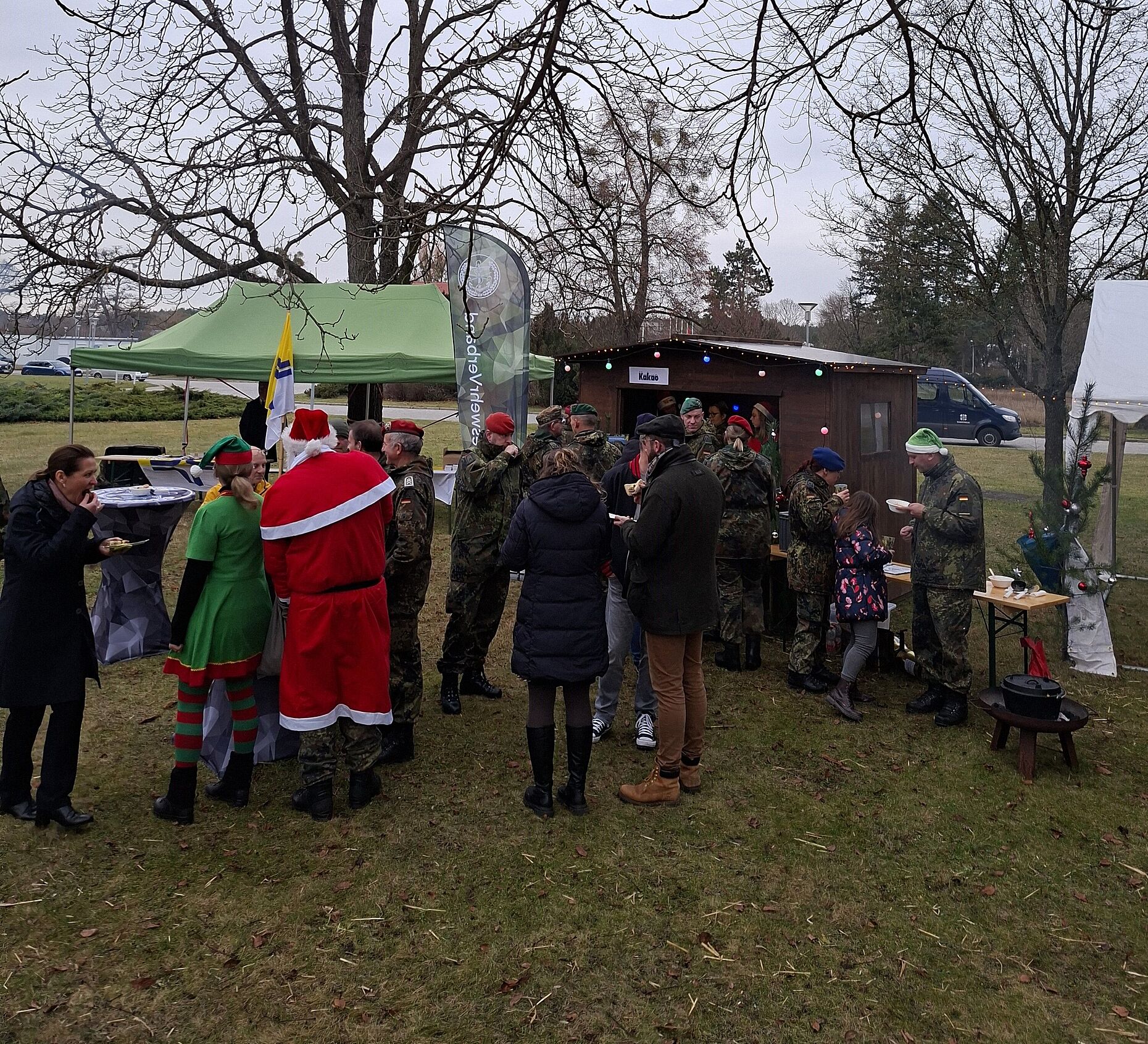 Der Getränkestand des DBwV war über die gesamte Veranstaltung gut besucht. Foto: Christian Weber