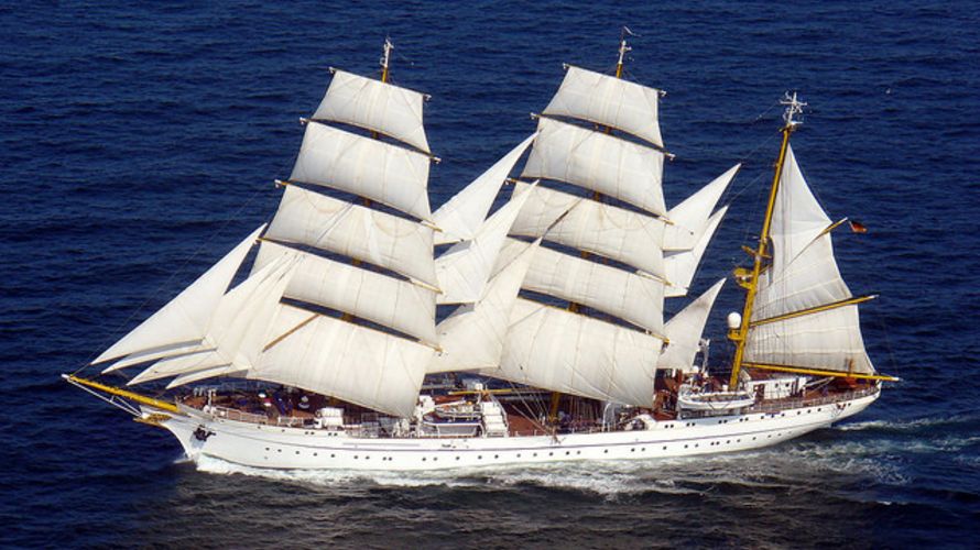 Die "Gorch Fock" unter vollen Segeln in den Gewässern der Nordsee. 2019 soll sie wieder in See stechen Foto: Bundeswehr/Kerstin Niebuhr