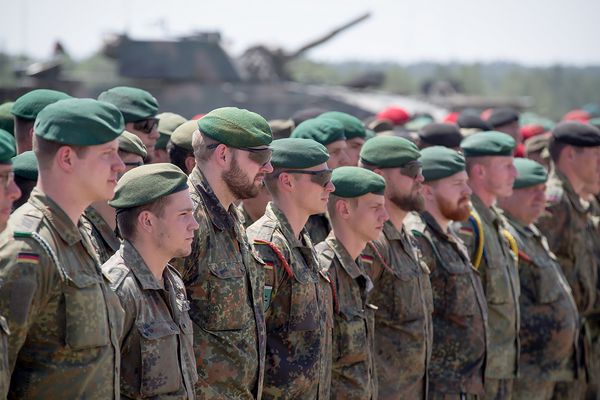 Beanspruchende Tage für die Soldaten im südwestlichen Polen: Die Temperaturen lagen meistens deutlich über 30 Grad. Foto: DBwV/Bombeke