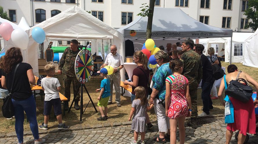 Reger Andrang am DBwV-Stand Foto: DBwV