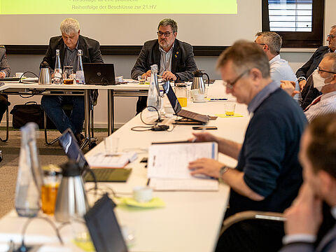 Der Vorstand ERH im Bundesvorstand hat mit der Tagung der AG Versorgung den Reigen der Tagungen auf Bundesebene in der neuen Wahlperiode eröffnet. Foto: DBwV/Yann Bombeke