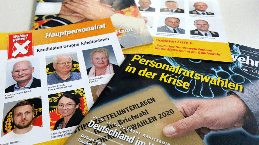 Trotz des neuen Wahltermins: Die von uns bereits Ende Februar 2020 eingereichten Kandidatenlisten mit dem Kennwort „Deutscher BundeswehrVerband – für die Menschen in der Bundeswehr“ behalten ebenso ihre Gültigkeit wie die Listennummern nach der Listenauslosung am 5. März 2020. Foto: DBwV/Mika Schmidt