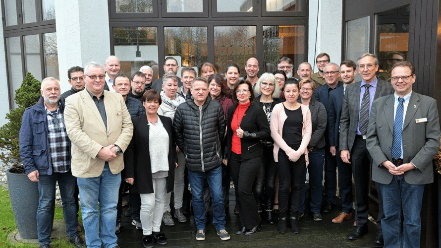 Die Teilnehmer der Zielgruppentagung Zivilbeschäftigte in Giengen. Foto: DBwV/Ingo Kaminsky