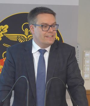 Als Vertreter aus der Politik sprach der Bundestagsabgeordnete Tobias Lindner (B 90/Die Grünen).