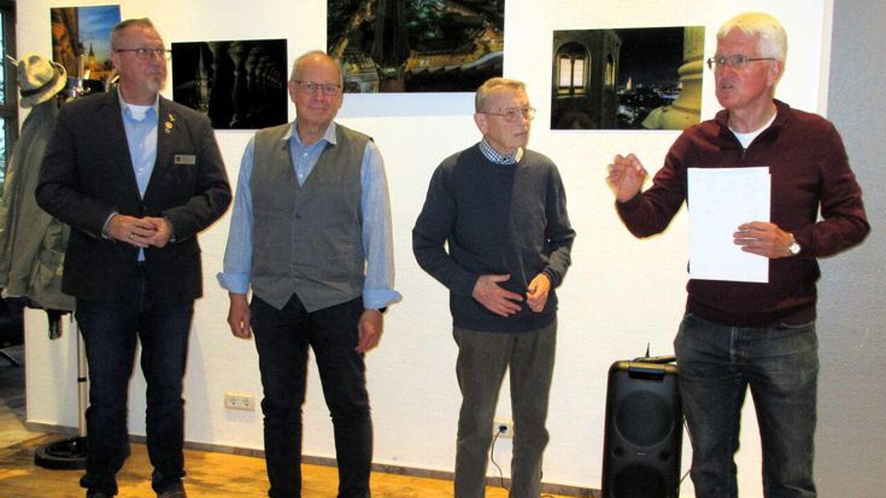 Hannes Dreier (von links), Hans Ullrich, Horst Schell und Uwe Fenger. Foto: DBwV