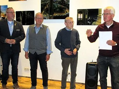 Hannes Dreier (von links), Hans Ullrich, Horst Schell und Uwe Fenger. Foto: DBwV