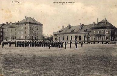 Ko?nig-Ludwig-Kaserne vor dem 1. Weltkrieg. Foto: Klaus Schöne