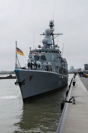 Auf die Besatzung der "Lübeck" warten 122 Tage ohne Landgang aufgrund der Pandemie-Bestimmungen. Foto: Twitter/Deutsche Marine