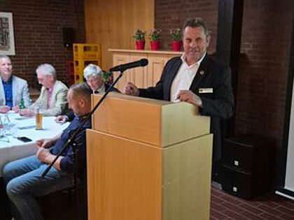 Rainer Barz leitete die Vorstandswahlen. Foto: LV Nord