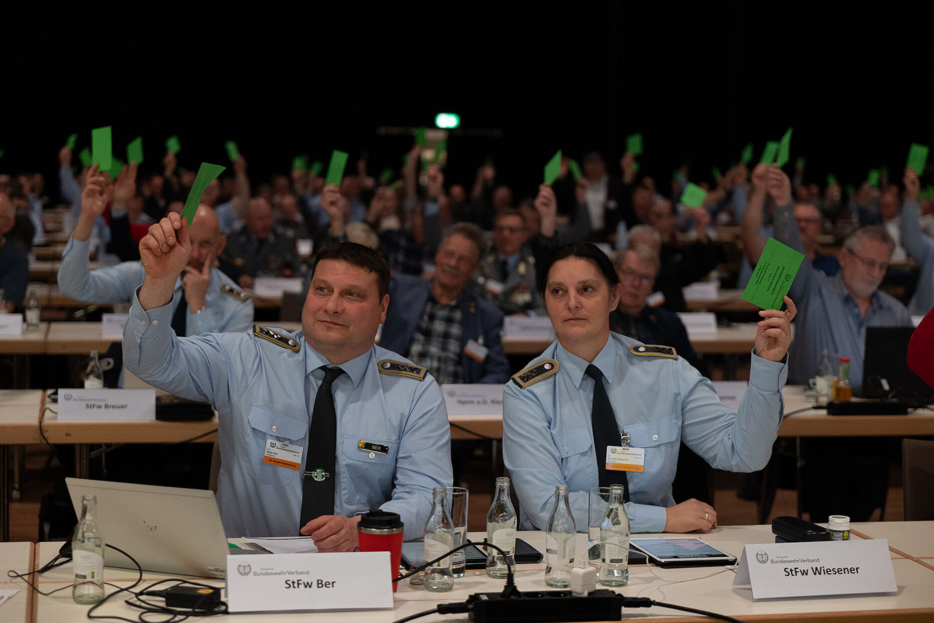 Die Delegierten stimmten unter anderem über ein neues Grundsatzprogramm ab. Foto: DBwV/Yann Bombeke