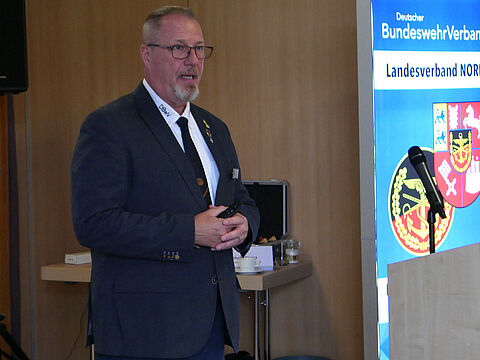Hannes Dreier leitete seine erste Tagung als ERH-Vorsitzender im Landesverband Nord. Foto: LV Nord