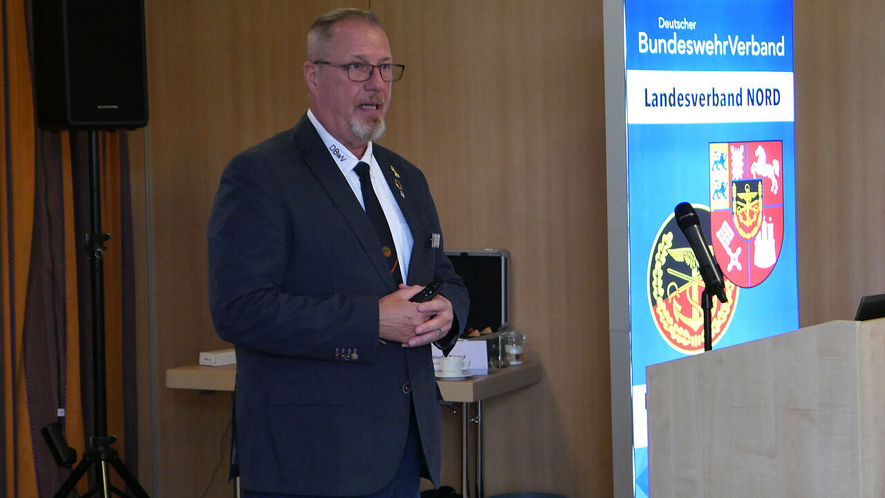 Hannes Dreier leitete seine erste Tagung als ERH-Vorsitzender im Landesverband Nord. Foto: LV Nord