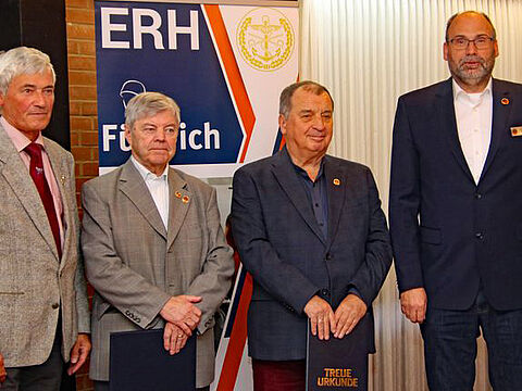 In Hannover (v.l.): Ortwin Timm, Norbert Sauter, Werner Schlienkamp und Michael Scholz. Foto: LV Nord