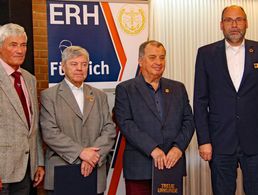 In Hannover (v.l.): Ortwin Timm, Norbert Sauter, Werner Schlienkamp und Michael Scholz. Foto: LV Nord