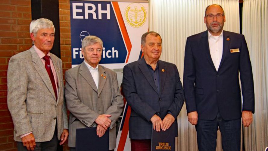 In Hannover (v.l.): Ortwin Timm, Norbert Sauter, Werner Schlienkamp und Michael Scholz. Foto: LV Nord