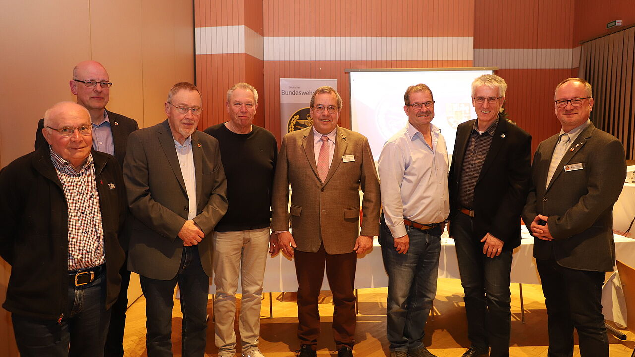 Der neugewählte Goslarer ERH Kameradschaftsvorstand. Foto: DBwV