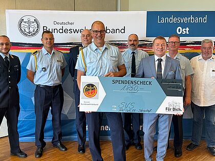 Die StOka in Laage sammelte am Tag der Bundeswehr 1.850 Euro für die Soldaten- und Veteranen-Stiftung. Foto: DBwV