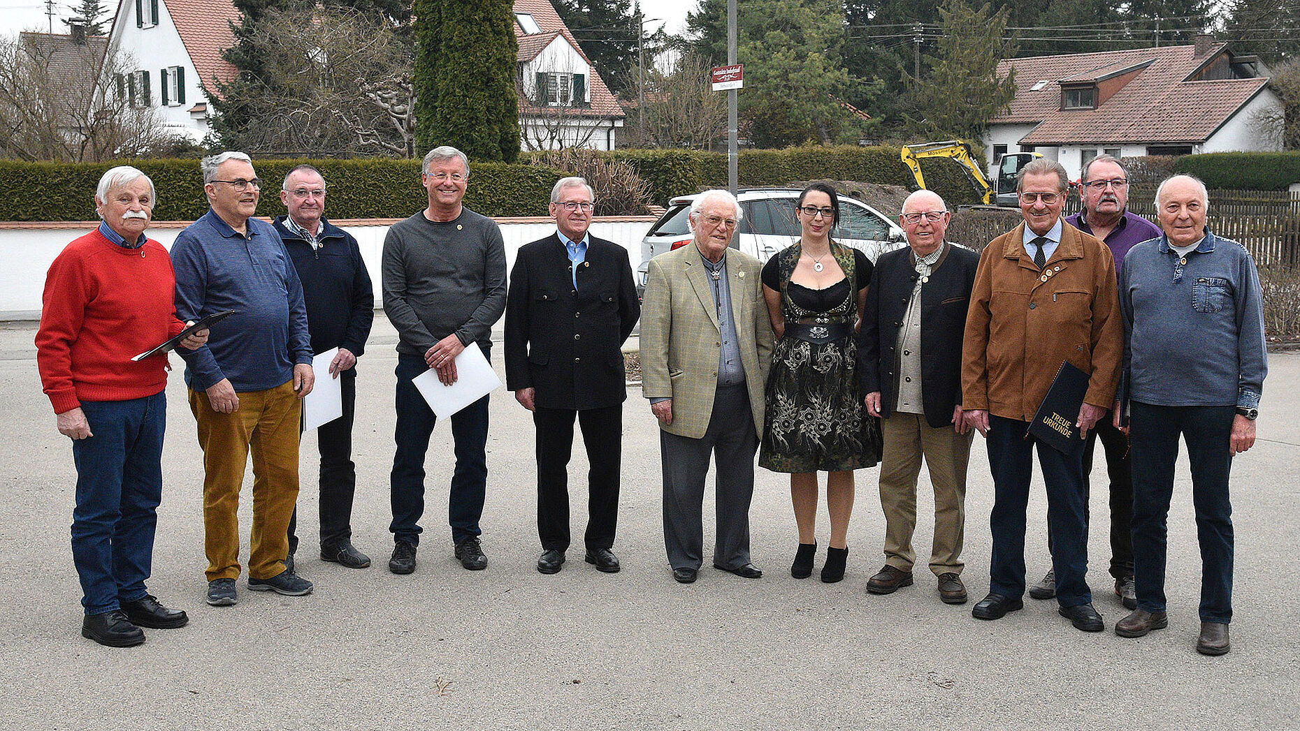 Für langjährige Mitgliedschaft im DBwV geehrte Kameraden mit der Vorsitzenden Daniela Wisura. Foto: Wolfgang Dietrich