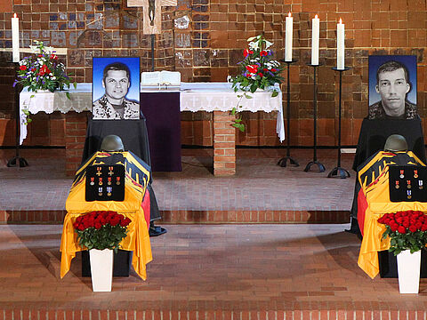 Thomas Tholi und Tobias Lagenstein fielen am 28. Mai 2011 beim Einsatz in Afghanistan. Foto: Bundeswehr/Rott 