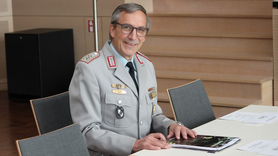 Landesvorsitzender Stabsfeldwebel a.D. Gerhard Stärk bleibt trotz aller Beschwernisse für die Verbandsarbeit im kommenden Jahr optimistisch. Foto: Ingo Kaminsky