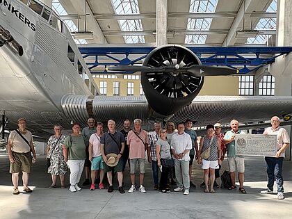 Einen interessanten Einblick in das Leben und Wirken von Hugo Junkers erhielten die Teilnehmer der KERH Burg am Museumsbesuch in Dessau. Foto: Thomas Hädicke