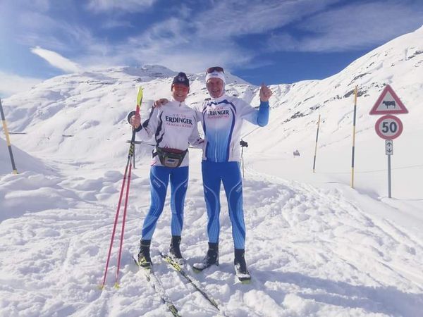 Für den Cross-Triathlon trainieren Hans-Peter Grünebach und Marianne Kräft-Grünebach auch im Winter intensiv. Foto: privat