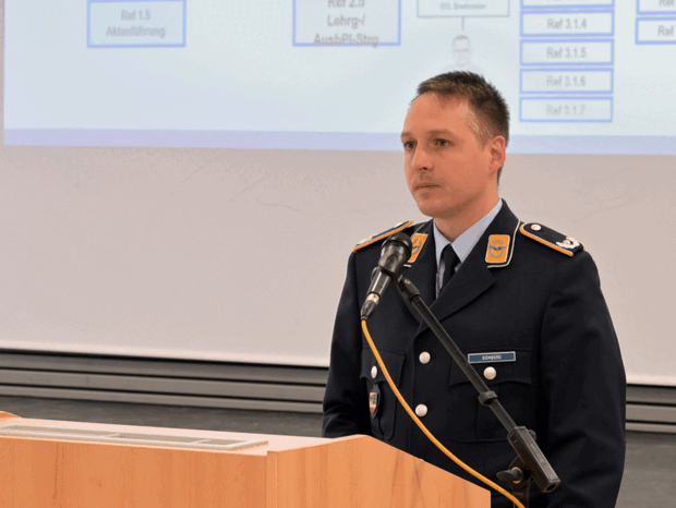 Major Sven Bomberg vom BAPersBw zeigt sich zuversichtlich: Die Trendwende Personal greift. Foto: DBwV/Ingo Kaminsky
