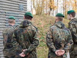 Im Wald der Erinnerung wird der Toten der Auslandseinsätze der Bundeswehr gedacht. Foto: DBwV/Hepner