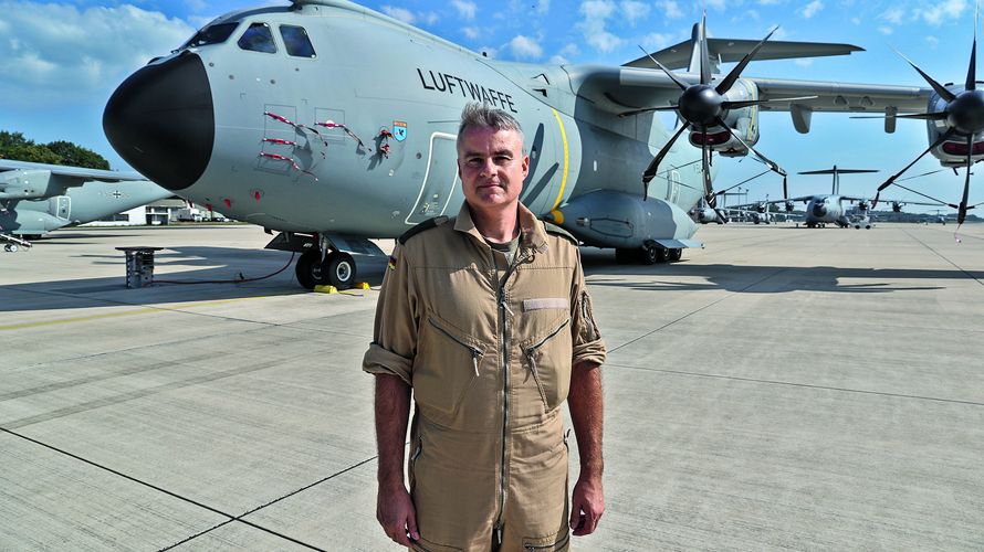 Hauptmann Michael M.* war als Pilot des A400M an der Evakuierungsoperation beteiligt. Foto: Bundeswehr/Otte