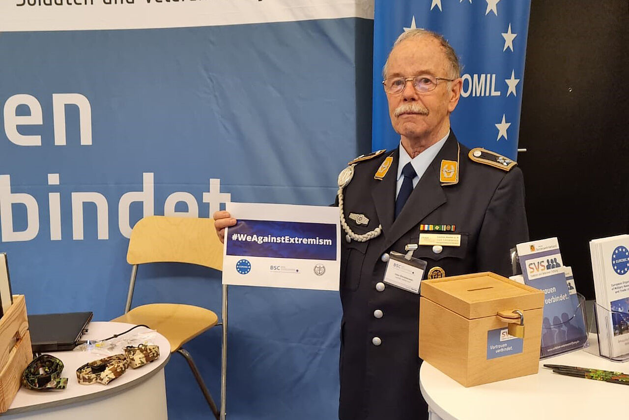 Klare Zeichen setzen gegen Extremismus: Das ist das Ziel der Social-Media-Kampagnen "WeAgainstExtremism". Foto: DBwV
