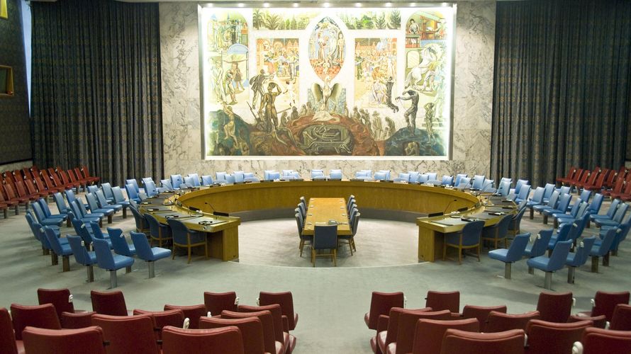Der Sicherheitsrat der Vereinten Nationen in New York: Deutschland hat nun auch wieder einen Sitz, allerdings nur für zwei Jahre. Foto: picture alliance/ImageBROKER
