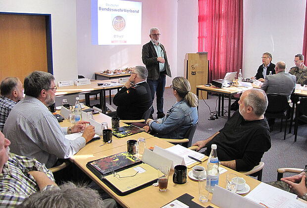 Der Landesvorsitzende West im DBwV, Thomas Sohst Foto: Gerald Arleth