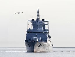 Auch die Fregatte "Nordrhein-Westfalen" wird kurzzeitig zum Manöver dazustoßen. Foto: Bundeswehr/Kim Brakensiek