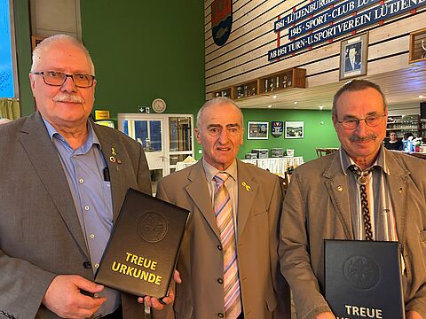 Lothar Ocker (von links), Holger Kempter und Wolfhard-Axel Mier. Foto: DBwV