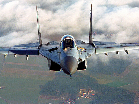 MiG-29 im Flug. Archivfoto: Bundeswehr/Piz Luftwaffe