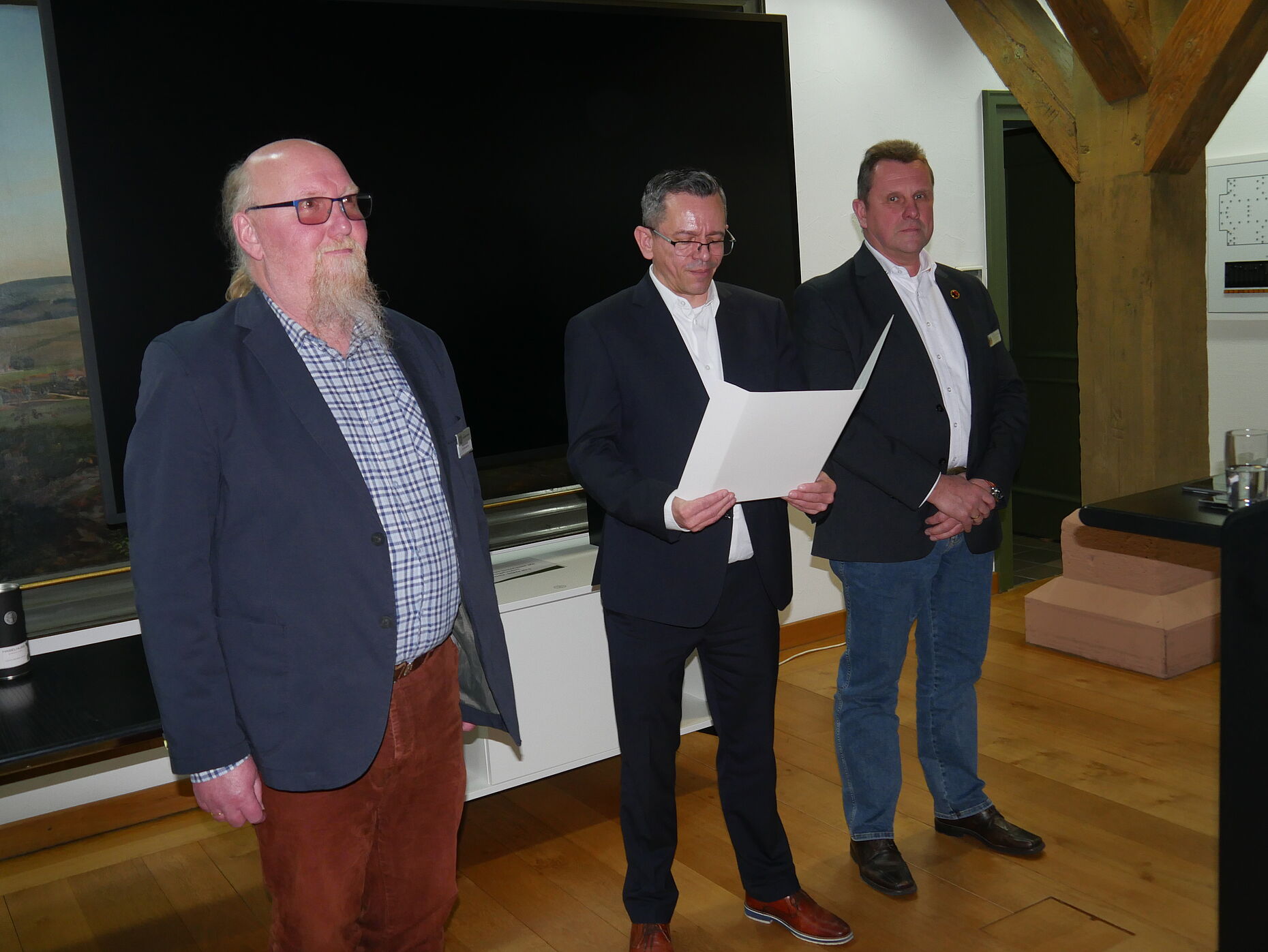 Matthias Bengsch (von links), Thomas Schwappacher und Rainer Barz. Foto: DBwV