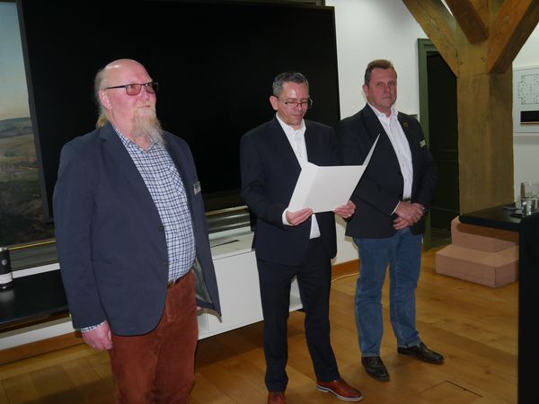 Matthias Bengsch (von links), Thomas Schwappacher und Rainer Barz. Foto: DBwV