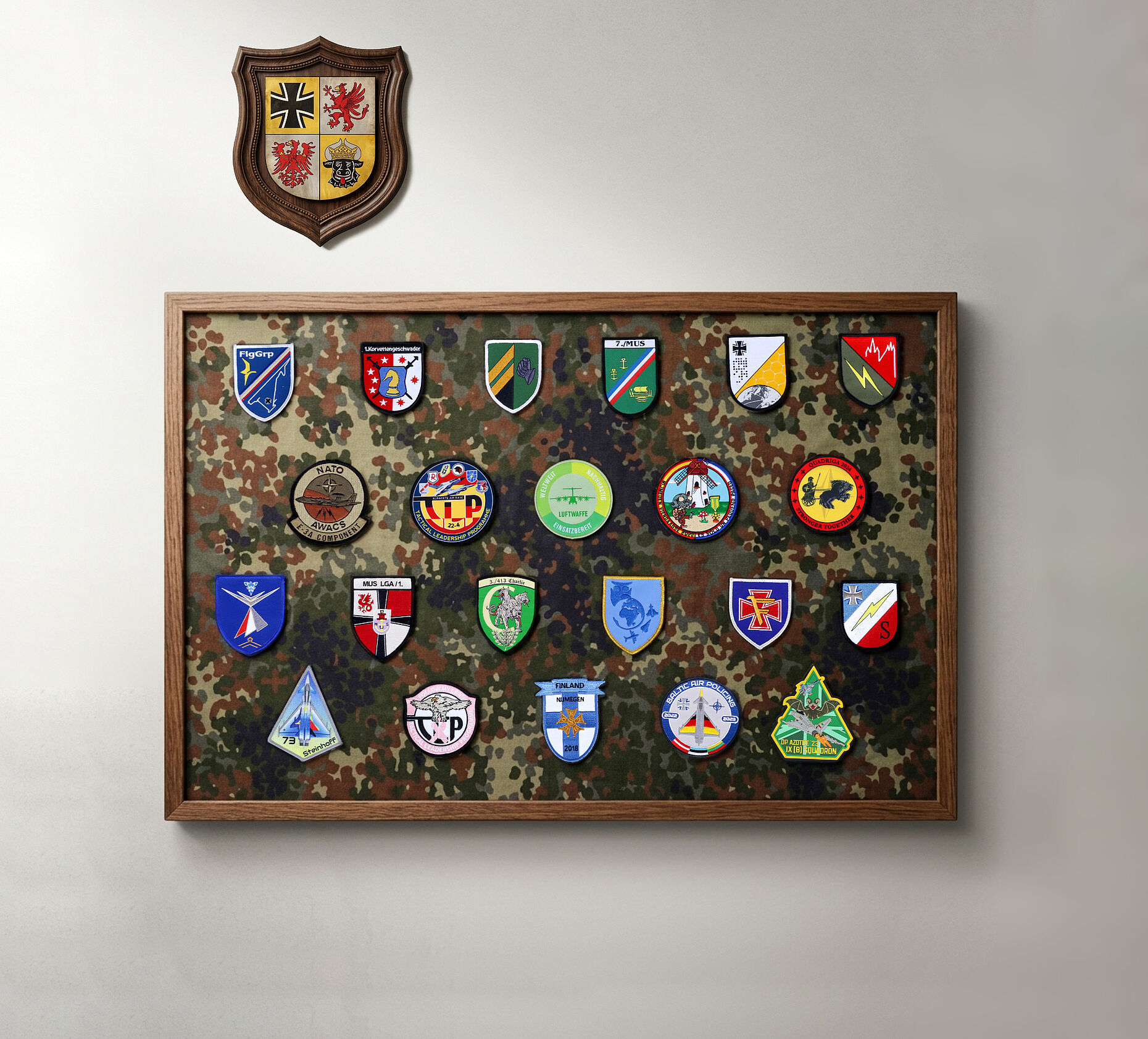 Patches – bestickte Stoffabzeichen an der Uniform angebracht werden können – sind in der Bundeswehr weit verbreitet. Foto: Bundeswehr/Oesteritz