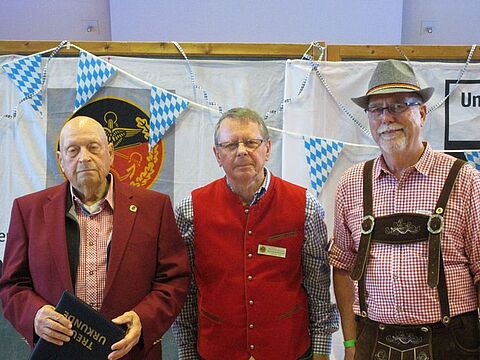 Herbert Nilges (von links), Reinhard Patzlaff und Klaus-Thomas Petersen. Foto: DBwV