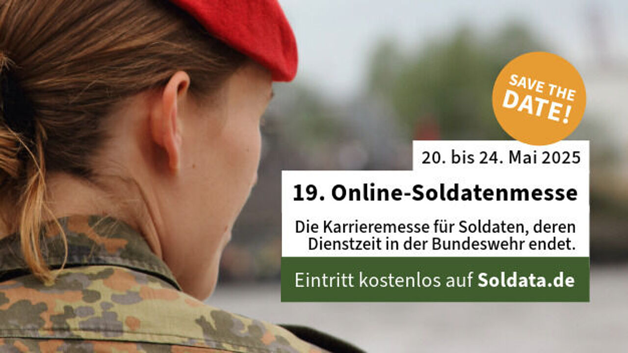 Fest etabliert: Im Mai startet die 19. Auflage der Online-Messe SOLDATA. Grafik: Soldata