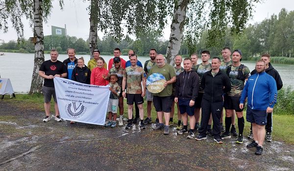 Soldaten und der Bund Deutscher Einsatzveteranen waren vor Ort. Foto: privat