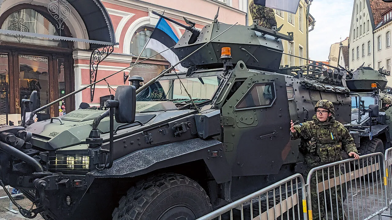 NMS 4x4, ein taktisches gepanzertes Radfahrzeug der estnischen Verteidigungsstreitkräfte in der Hauptstadt Tallinn. Foto: Nurol Makina/Eesti Kaitsevägi