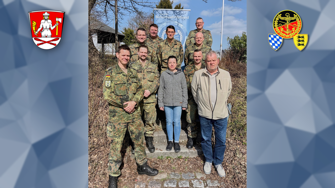 Der neue Vorstand der StoKa Wildflecken unter Vorsitz von Hauptmann Michael Hein (l.) und mit ORRin Petra Hoidis als neue stellvertretende Vorsitzende. Foto: Oliver Hartmann