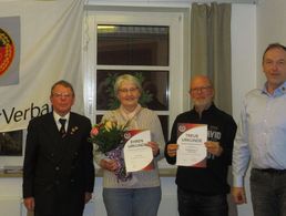 In Kiel (v.l.n.r.):  Reinhard Patzlaff, Iris Petersen, Hartmut Kühl und Dirk Sommer. Foto: LV Nord