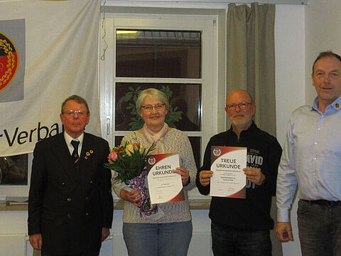 In Kiel (v.l.n.r.):  Reinhard Patzlaff, Iris Petersen, Hartmut Kühl und Dirk Sommer. Foto: LV Nord