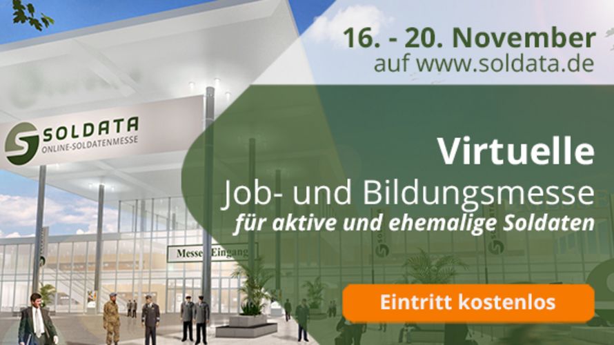 Auf zur virtuellen Job- und Bildungsmesse: Die SOLDATA öffnet zum 12. Mal ihre Pforten. Foto: SOLDATA