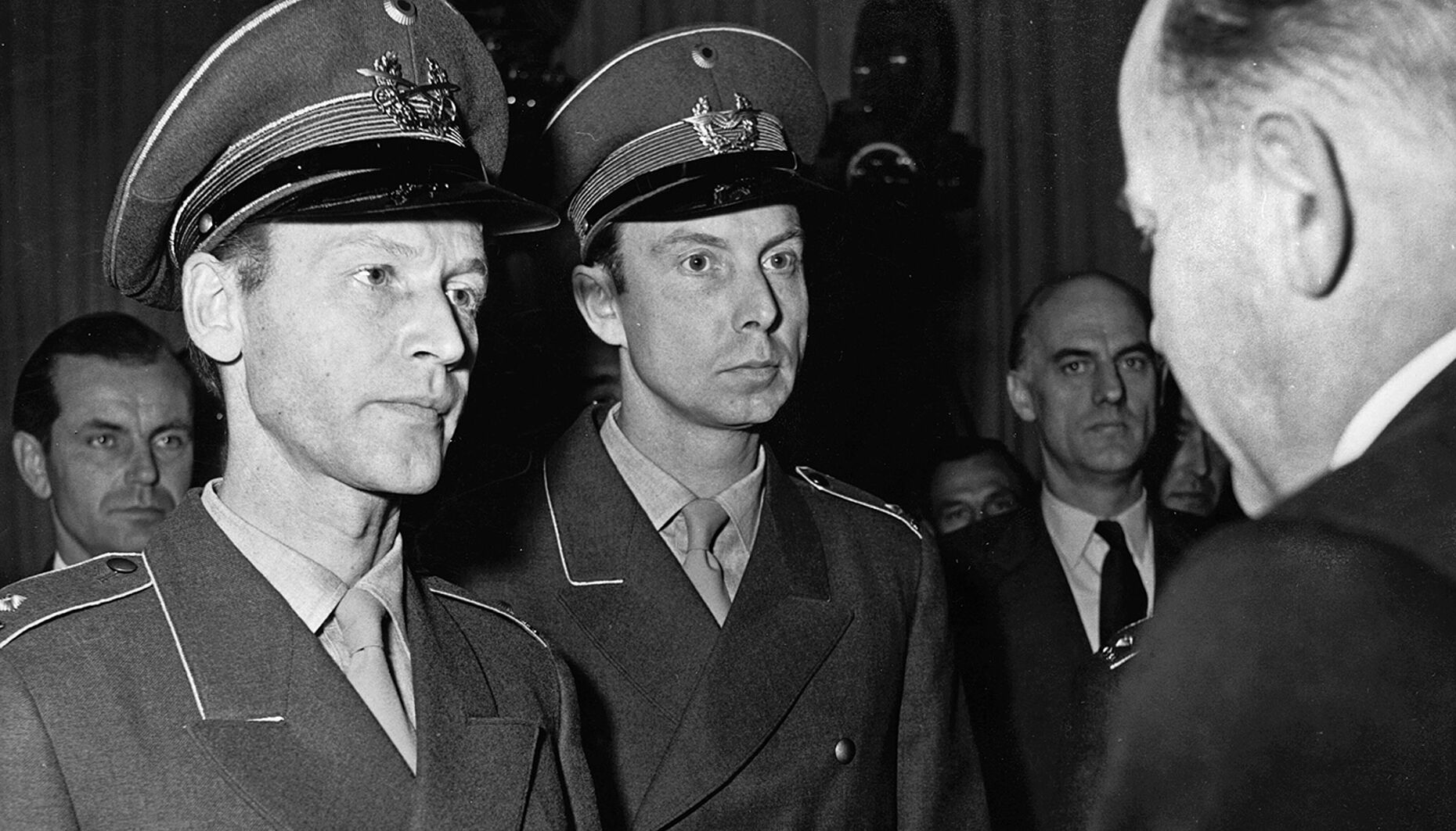 Gründung der Bundeswehr und Ernennung der ersten 100 freiwilligen Soldaten am 12. November 1955, dem 200. Geburtstag Gerhard von Scharnhorsts. Foto: picture alliance/akg-images