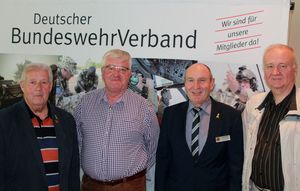 Tagung ERH_OStFw a.D. Manfred Aschenbach, Oberst a.D. Rüdiger Fels, Hptm a.D. Joachim Wohlfeld, Major a.D. Bernd Billig
